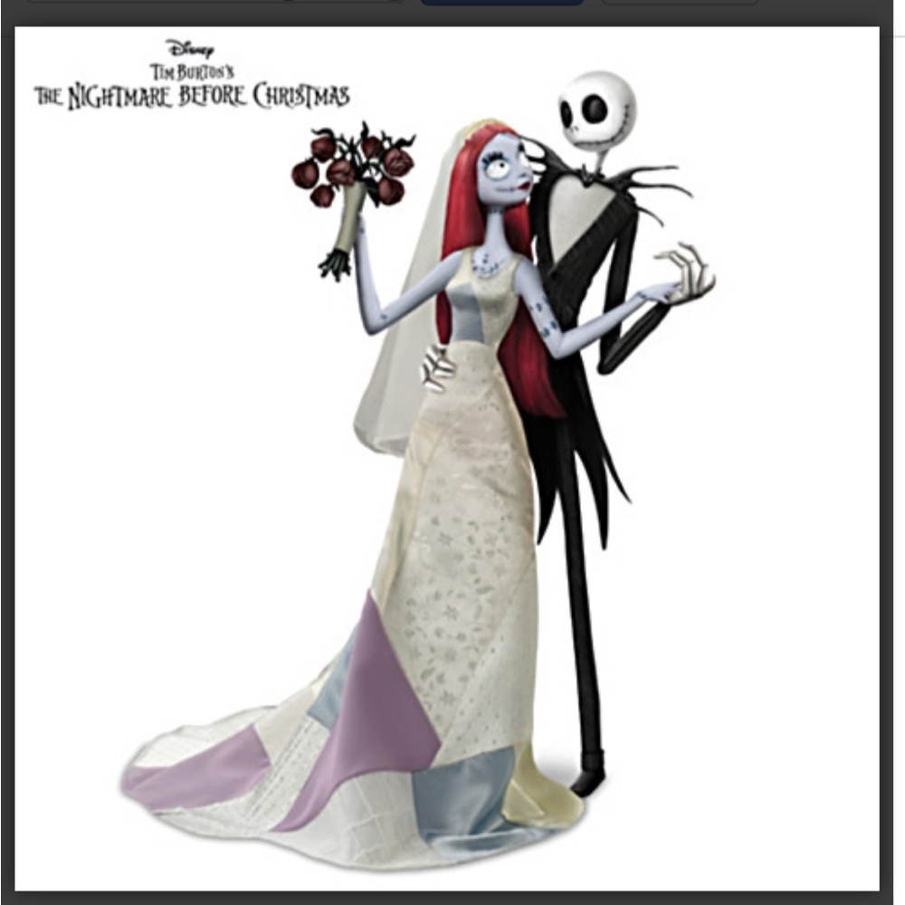 Ashton Drake - Jack and Sally’s Nightmare Romance w/ display case